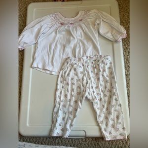 MAGNOLIA BABY SMOCKED PRINTED 2PC PANT SET